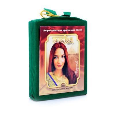 Купить Травяная краска для волос с лечебным эффектом (медный) ааша