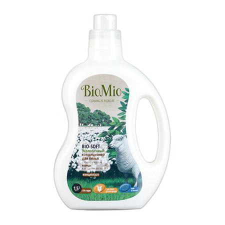 Купить Кондиционер для белья bio-soft концентрат с эфирным маслом корицы и экстрактом хлопка bio mio