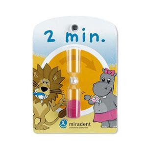 Купить Детские песочные часы для контроля времени чистки зубов (2 минуты) miradent/docdont