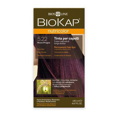 Купить Стойкая натуральная крем-краска для волос biokap nutricolor (цвет красная-слива) biosline