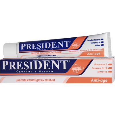 Купить Зубная паста anti-age president