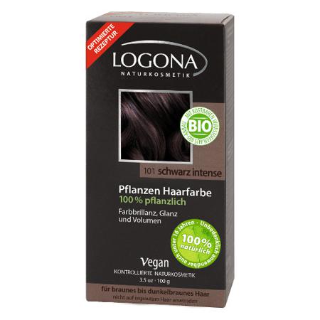 Купить Растительная краска для волос 101 «насыщенно-черный» logona