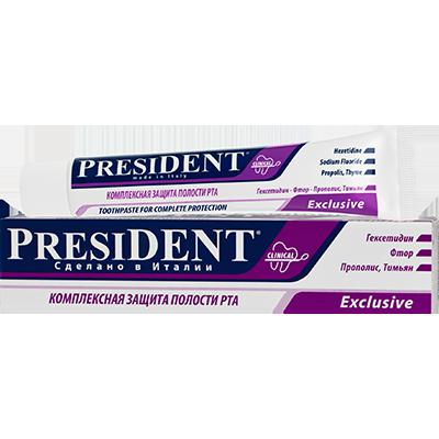 Купить Лечебно-профилактическая зубная паста president exclusive