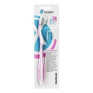 Купить Зубная щетка interbrush с ионами кремния с функцией очистки межзубного пространства miradent/docdont