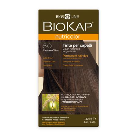 Купить Стойкая натуральная крем-краска для волос biokap nutricolor (цвет светло-коричневый) biosline