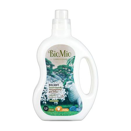 Купить Кондиционер для белья bio-soft с эфирным маслом эвкалипта и экстрактом хлопка bio mio