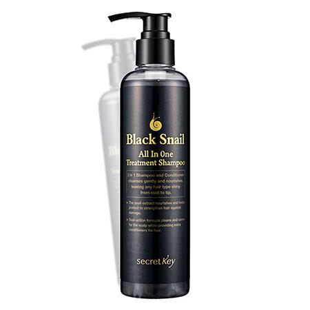 Купить Шампунь улиточный black snail all in one treatment shampoo secret key
