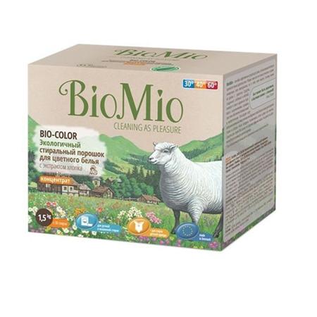 Купить Стиральный порошок для цветного белья bio-color с экстрактом хлопка без запаха bio mio