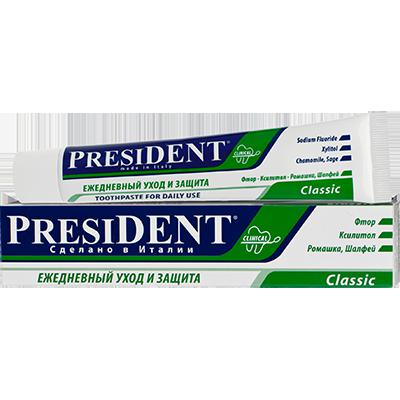 Купить Зубная паста president классик ежедневная