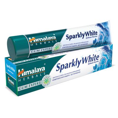 Купить Зубная паста sparkly white отбеливающая himalaya herbals