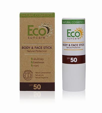 Купить Натуральный солнцезащитный карандаш для чувствительных участков кожи лица и тела spf 50 eco suncare